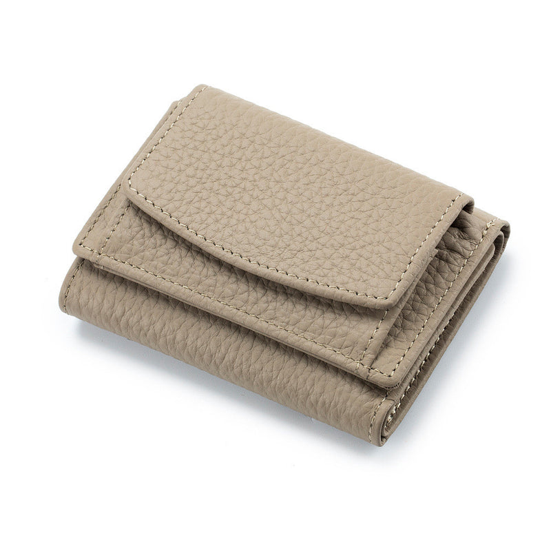 leather mini short wallet for women, view 13 - MRSLM