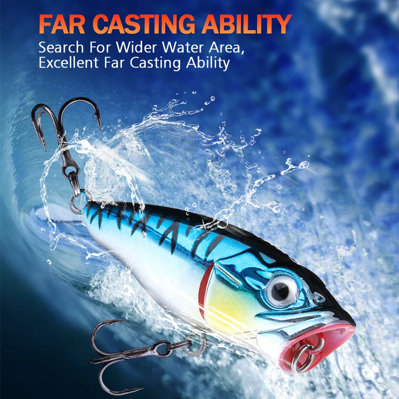 mini popper fishing lure topwater, view 6 - MRSLM