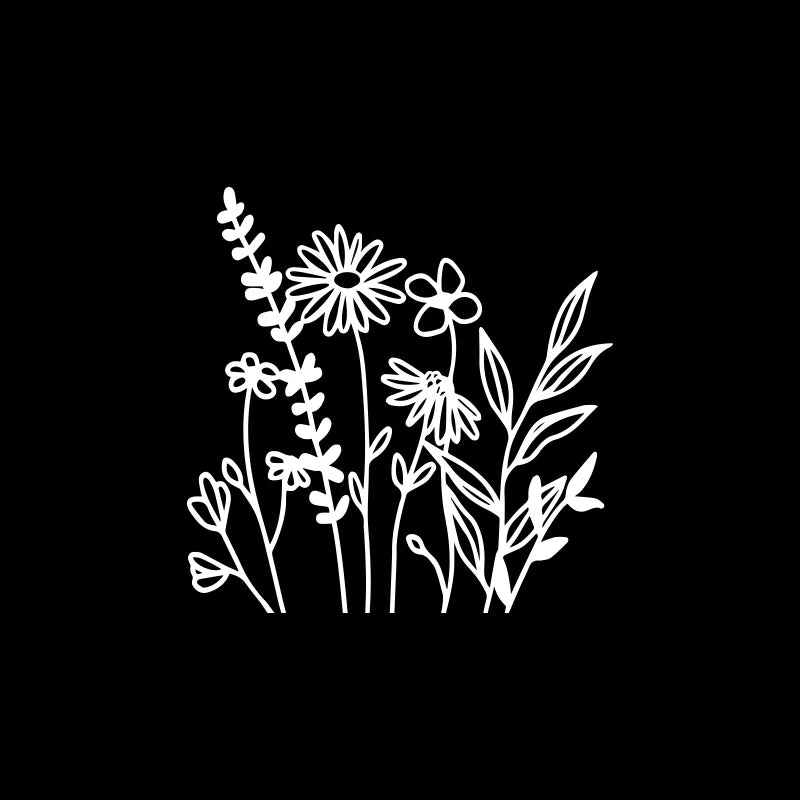 wildflower vinyl car stickers, view 4 - MRSLM