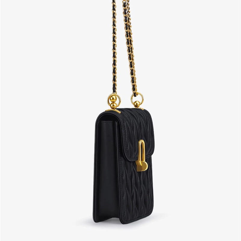 leather crossbody shoulder bag, view 12 - MRSLM