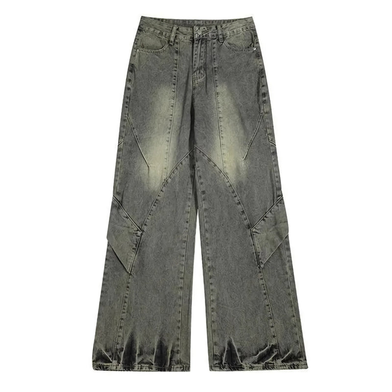 Men's loose straight-leg denim pants, view 2 - MRSLM