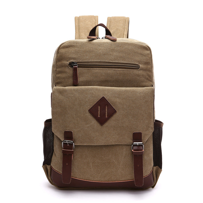 men's canvas laptop backpack, view 10 - MRSLM