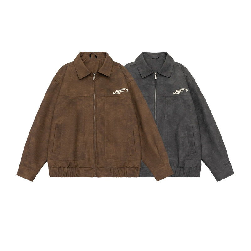 American retro PU leather coat, view 4 - MRSLM
