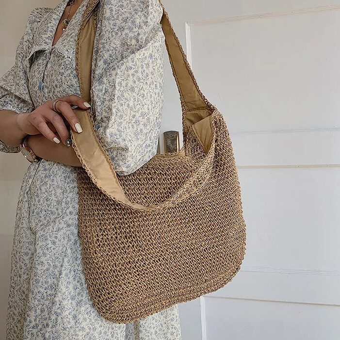 straw shoulder bag - MRSLM