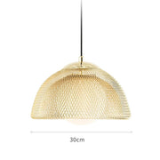 modern nordic iron led pendant light, view 2 - MRSLM
