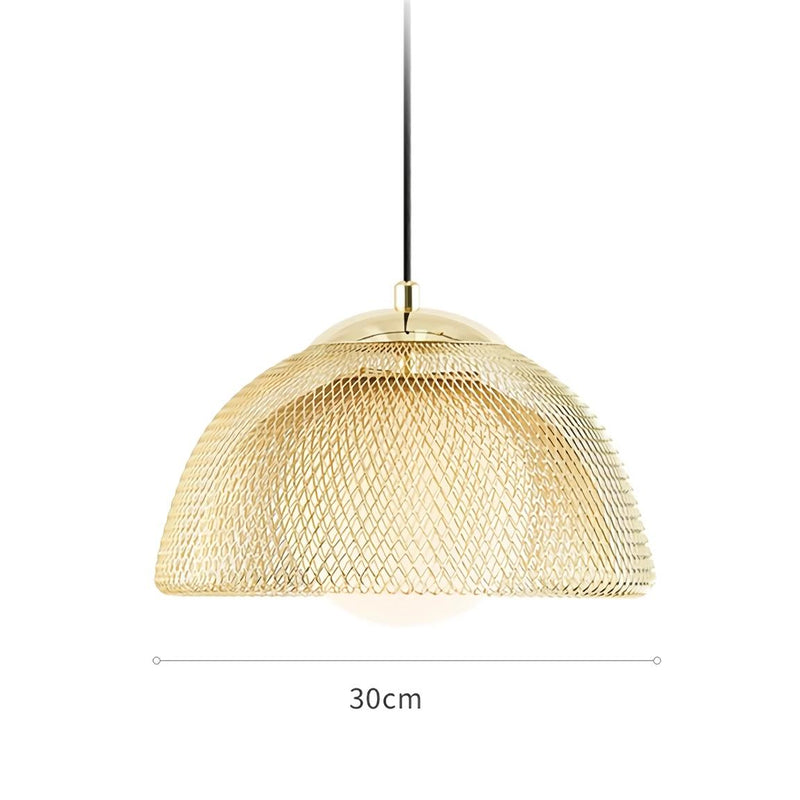 modern nordic iron led pendant light, view 2 - MRSLM