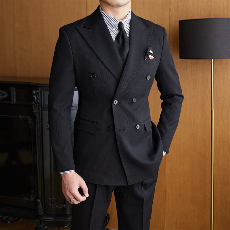 men's double breasted 2-piece suit - MRSLM