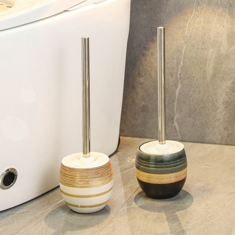 retro ceramic base toilet brush, view 7 - MRSLM