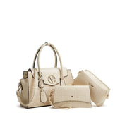 alligator pattern tote and crossbody bag set, view 6 - MRSLM