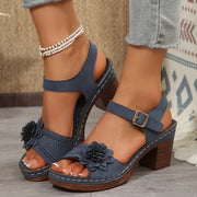 Flower platform sandals, view 10 - MRSLM