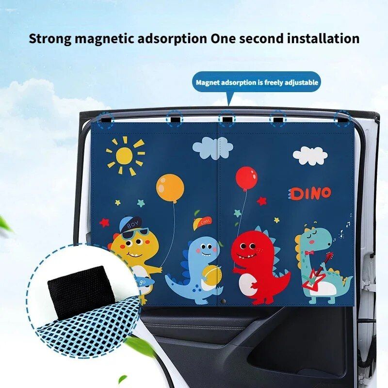 magnetic car side window sunshade, view 10 - MRSLM
