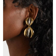 Geometric hoop earrings, view 4 - MRSLM