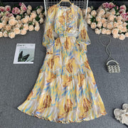 Long chiffon vacation dress, view 3 - MRSLM