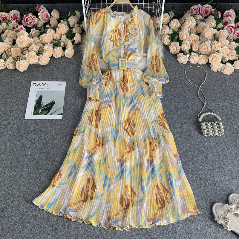 Long chiffon vacation dress, view 3 - MRSLM