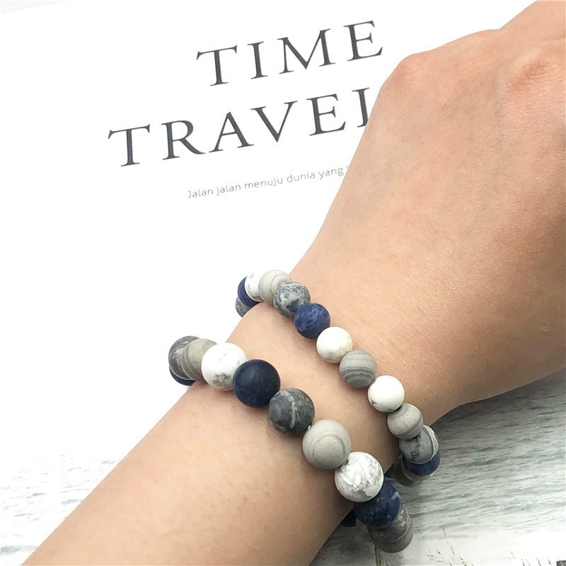 planet stone starry bead bracelet, view 2 - MRSLM