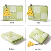 women's short wallet with cheese pendant, view 7 - MRSLM