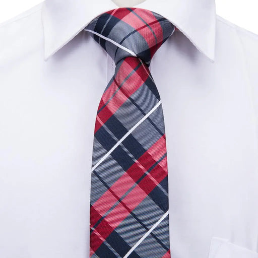plaid silk necktie - MRSLM