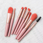 8-piece mini travel makeup brush set - MRSLM