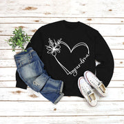grandma printed loose long sleeve sweatshirt, view 8 - MRSLM