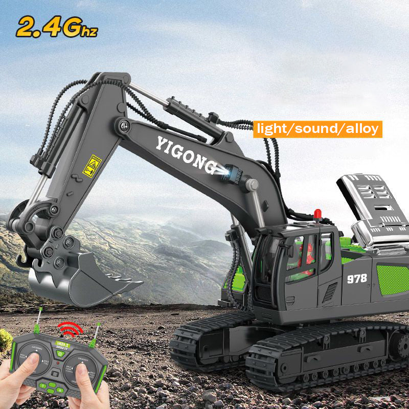 excavator truck dump bulldozer RC toy, view 7 - MRSLM