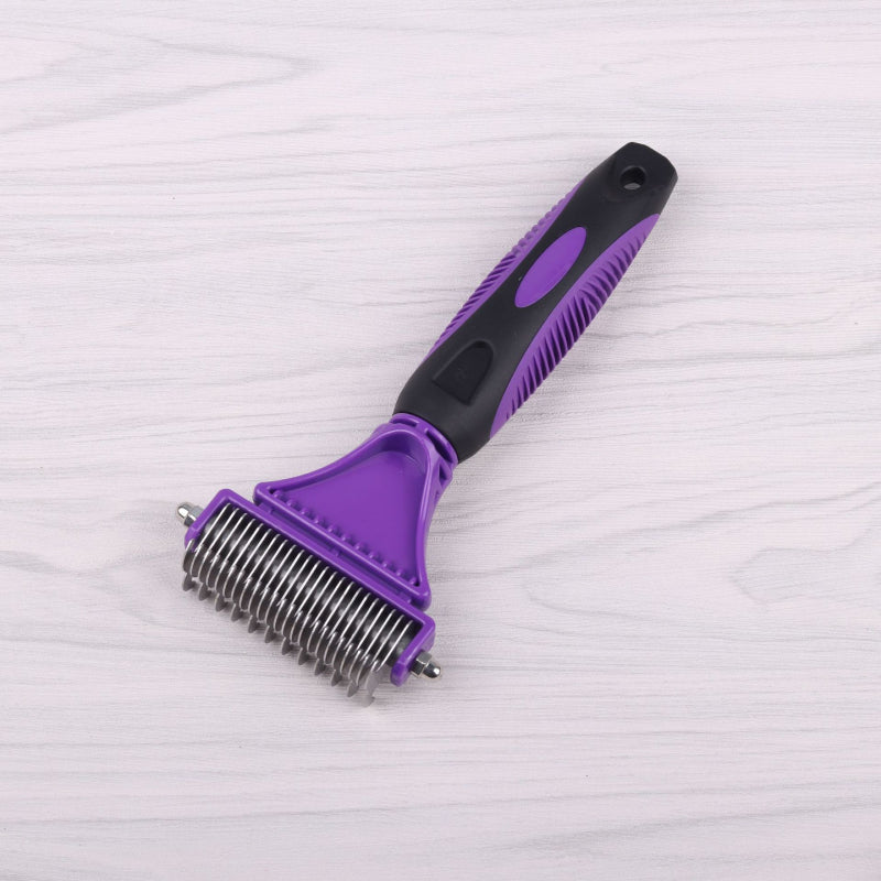 stainless steel grooming brush, view 4 - MRSLM