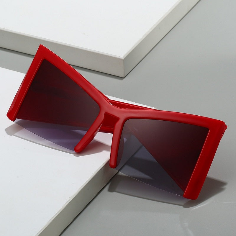 irregular semi-rimless sunglasses, view 9 - MRSLM