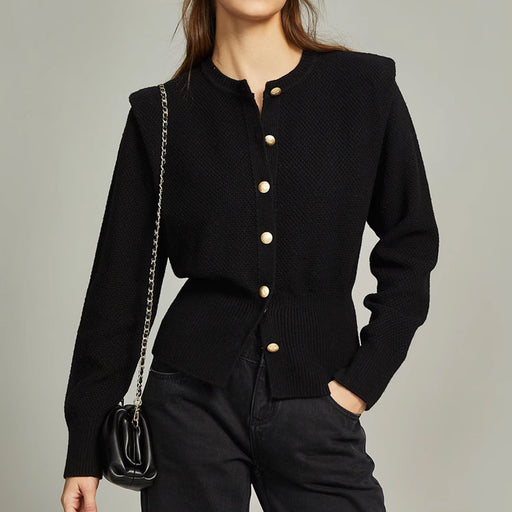 women's knitted cardigan coat - MRSLM