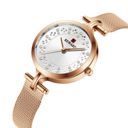 ladies rhinestone mesh strap quartz watch, view 10 - MRSLM