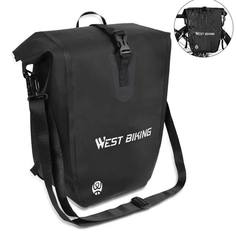 25L waterproof bike pannier bag, view 2 - MRSLM