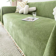 herringbone chenille sofa cover, view 2 - MRSLM