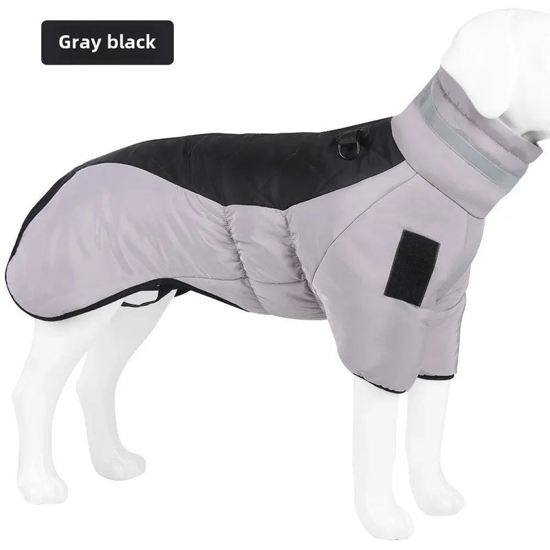 Waterproof reflective winter dog jacket, view 6 - MRSLM