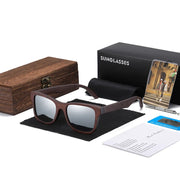 natural bamboo polarized sunglasses, view 5 - MRSLM
