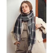 winter preppy plaid scarf, view 11 - MRSLM