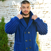 Men's vintage knitted cardigan sweater - MRSLM