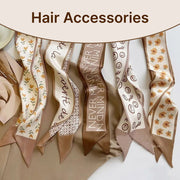 silk scarf hair band, view 7 - MRSLM