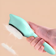 self-cleaning dog and cat grooming brush, view 7 - MRSLM