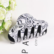 large floral acrylic hair clips, view 5 - MRSLM