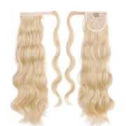 blonde wavy clip-in ponytail extension, view 18 - MRSLM