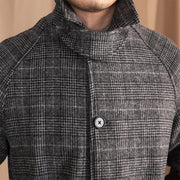 Men's wool mid-length coat, view 4 - MRSLM