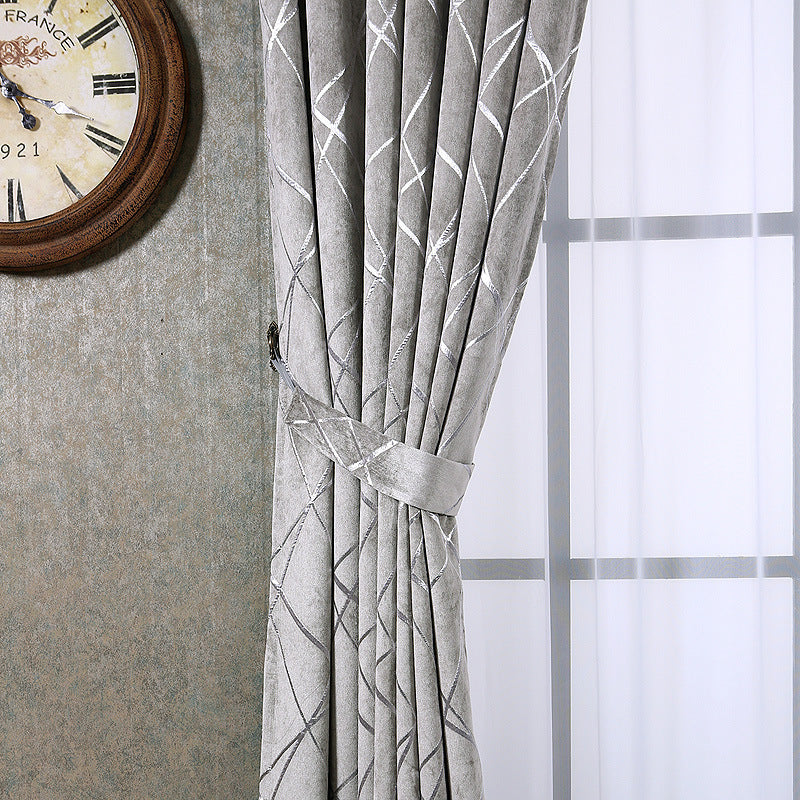 solid color chenille curtains, view 6 - MRSLM