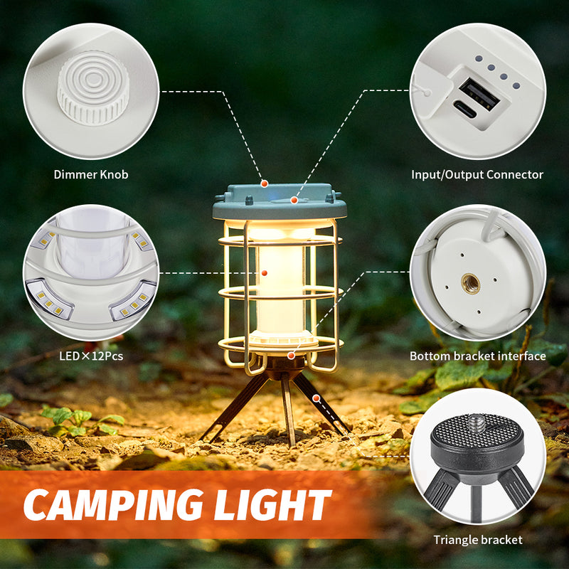 portable LED camping lantern, view 7 - MRSLM