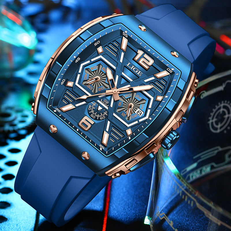 square chronograph watch, view 12 - MRSLM