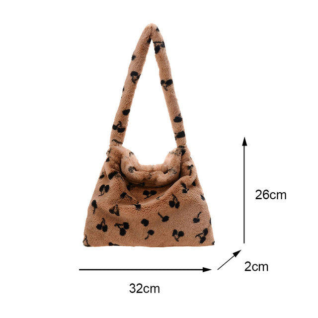 plush shoulder handbag, view 14 - MRSLM