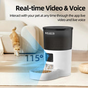 smart automatic cat feeder with camera, view 4 - MRSLM