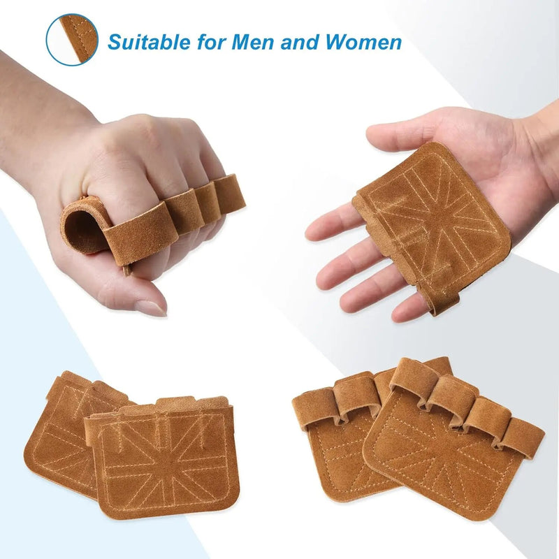 Anti-skid cowhide gym gloves, view 7 - MRSLM