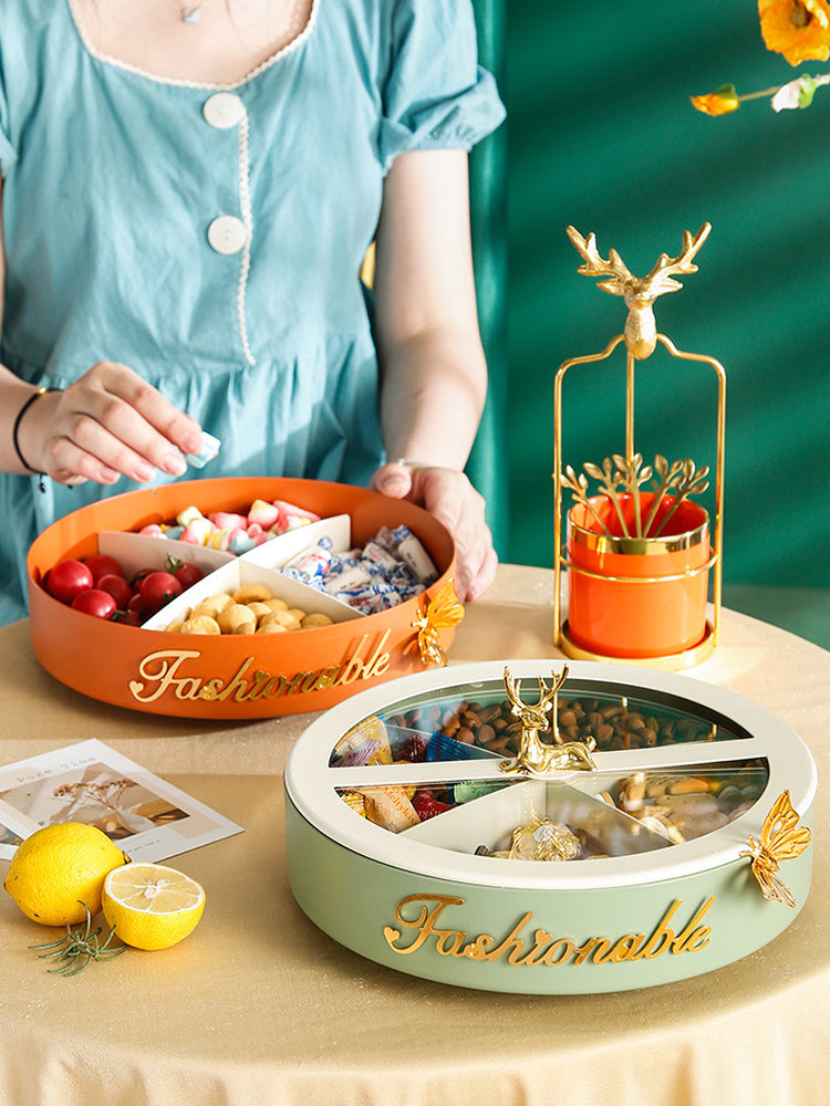 Round metal fruit snack tray, view 8 - MRSLM
