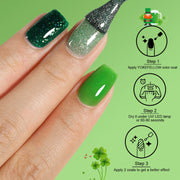 eucalyptus pastel green nail polish set, view 7 - MRSLM