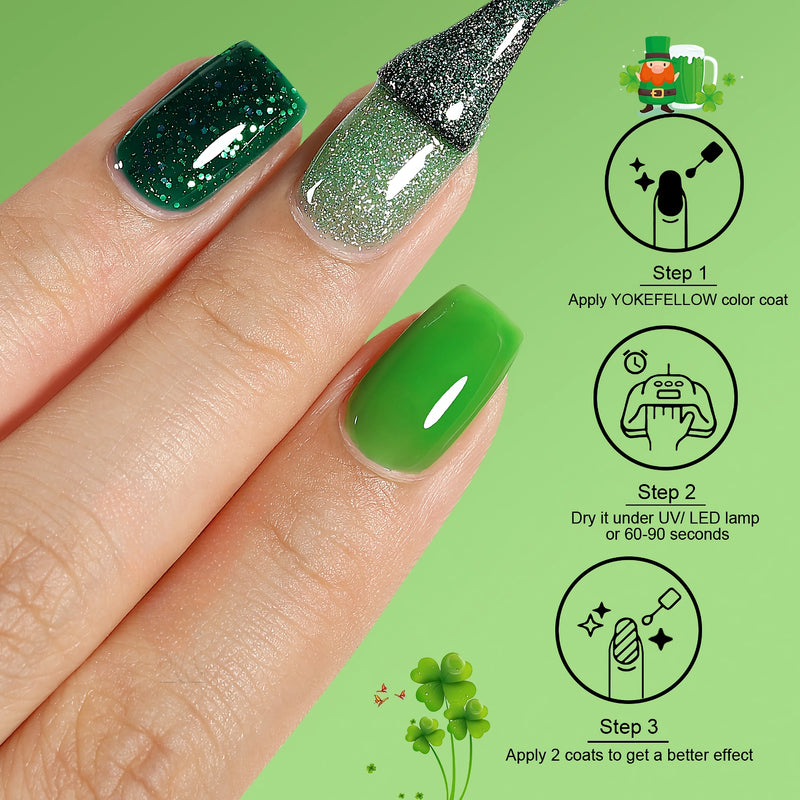 eucalyptus pastel green nail polish set, view 7 - MRSLM