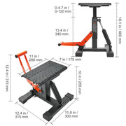 hydraulic dirt bike lift stand, view 2 - MRSLM