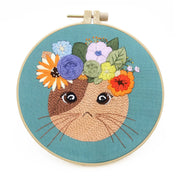diy cat embroidery starter kit, view 8 - MRSLM
